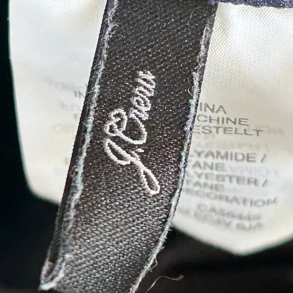 J. Crew One Piece Swimsuit Navy Blue Plunge Back Beachwear Swimwear Size 8 - Picture 5 of 8